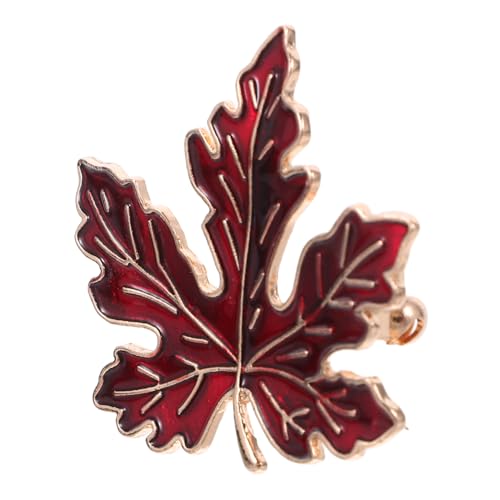 POPETPOP Vintage Ahornblatt Brosche Damen Anstecknadel aus Legierung Herbst Kleidung Schmuck für Jacken Schals und Hüte als Thanksgiving Party Accessoire und von POPETPOP