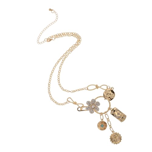 POPETPOP Vintage Anhänger Halskette Damen Langlebige Verarbeitung Bequeme Zierliche Modeschmuck Kette für Alltag und Besondere Anlässe Eleganter Schmuck für Frauen POPETPOP Vintage Anhänger Halskette Damen Langlebige Verarbeitung Bequeme Zierliche Modeschmuck Kette für Alltag und Besondere Anlässe Eleganter Schmuck für Frauen von POPETPOP
