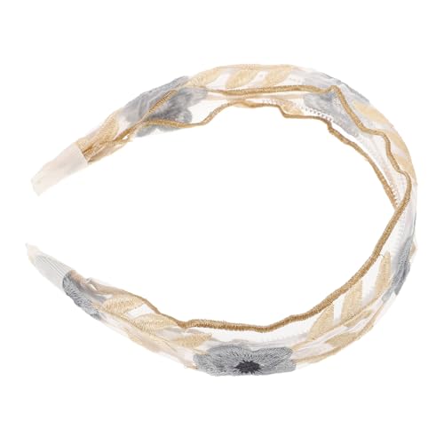 POPETPOP Vintage Breites Stirnband mit Floraler Stickerei Ethnisches Haarschmuck für Damen Breites Haarband und Sicher Geeignet für Alltag und Fotoshootings Stilvoller Kopfschmuck für von POPETPOP