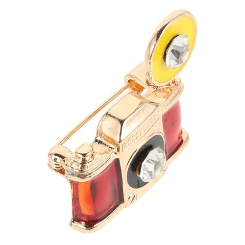 POPETPOP Vintage Brosche Kamera Anstecknadel Emaille Pin für Jacken und Mäntel Unisex Fotografie Accessoire Modisches Schmuckstück für Pullover und Anzüge Vielseitig für Herren und Damen von POPETPOP