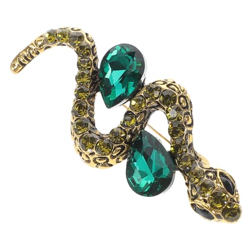 POPETPOP Vintage Schlangenbrosche aus Robustem Zinklegierung mit Handpoliertem Schlangen Design Vielseitig als Anstecknadel Krawattenclip oder Hutdeko für Damen und Herren Modisches von POPETPOP