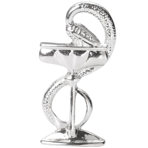 POPETPOP Vintage Snake Wine Glass Brosche Metall Anstecknadel Retro Eleganter Reversschmuck für Damen Kleidung Mantel Rucksack Hüte von POPETPOP