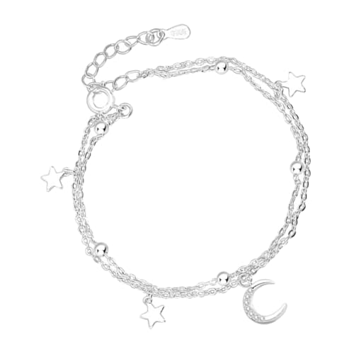 POPETPOP Vintage Stern Mond Armband Damen Kupfer Leicht Elegant Charms Party Schmuck Mädchen Wrist Jewelry von POPETPOP