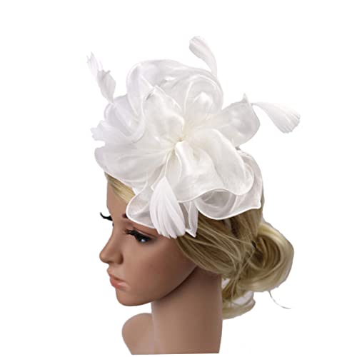 POPETPOP Kopfschmuck Tea-party-hut Für Damen Hochzeit Braut Kopfbedeckungen Frauen Faszination Fascinator Haarspange Kopfbedeckungen Für Die Braut Tea-party-hüte Fräulein Halloween von POPETPOP