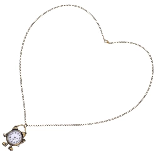 POPETPOP Vintage Taschenuhr Retro Design Praktische Analog Uhr mit Kettenanhänger Hochwertige Legierung für Freunde Familie Langlebig von POPETPOP