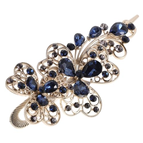 POPETPOP Wasser Haarspange mit Funkelnden Strasssteinen Dekorativer Clip für Frauen und Mädchen Geeignet für Hochzeit Party und Alltag Sicherer Dank Praktischem Rückendesign von POPETPOP