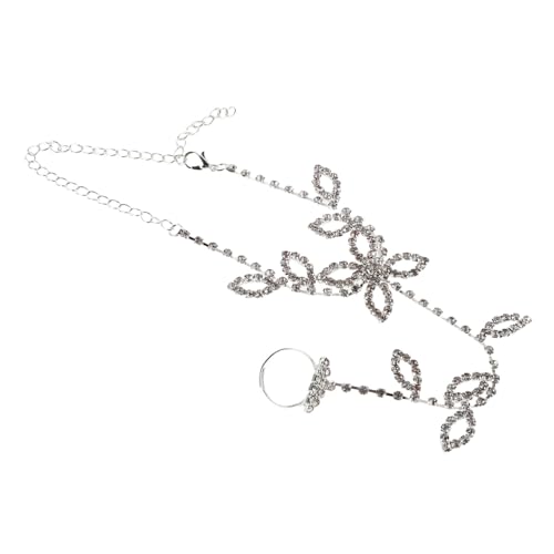 POPETPOP Wasserfeste Strass Fußkette Damen Schmuck Leicht Elegant Vielseitig Verstellbar Für Strand Hochzeit Braut Fußkettchen Beach Jewelry Wedding Accessoire von POPETPOP