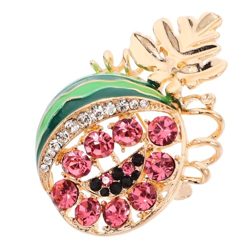 POPETPOP Wassermelonen Brosche Strass Anstecknadel für Jacken Pullover und Schals Halbemailiert Funkelnden Kristallen Verziert Modisches Accessoire für Alltag und Party POPETPOP Wassermelonen Brosche Strass Anstecknadel für Jacken Pullover und Schals Halbemailiert Funkelnden Kristallen Verziert Modisches Accessoire für Alltag und Party von POPETPOP