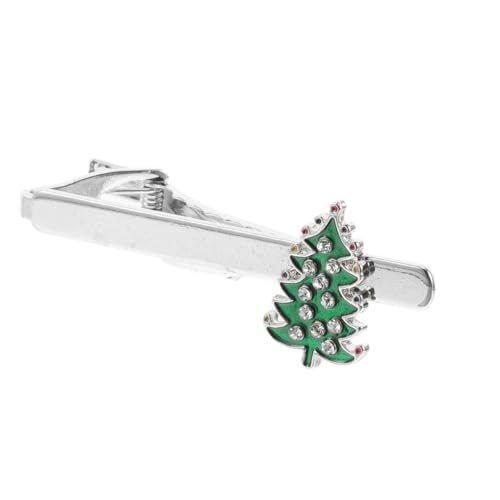 POPETPOP Weihnachtlicher Weihnachtsbaum Krawattenclip aus Eleganter Festlicher Herren Anzug Krawattenzubehör Einfach zu Befestigen Langlebig für Weihnachtsfeier Business und Formelle von POPETPOP