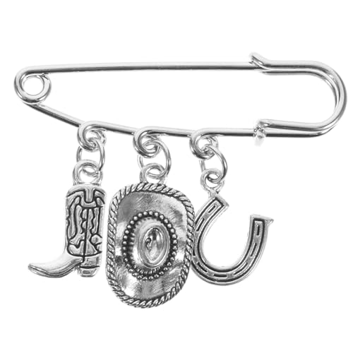 POPETPOP Western Cowgirl Brooch Clip Stilvolle Brosche Für Frauen Vielseitiges Dekor Für Pullover Schals Cardigans Einzigartiges Für Jeden Anlass von POPETPOP