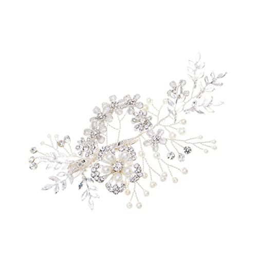 POPETPOP braut kopfbedeckung Haarspangen mit Strass silberne Haarspange Hochzeit Haarspange Haarnadeln mit Strasssteinen Tiara Hochzeit Haarnadeln Braut Haarnadel Legierung Haarschmuck von POPETPOP