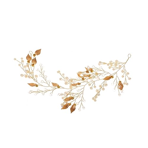 POPETPOP Haarschmuck Hochzeit Haarkamm Hochzeitszubehör Haarstyling-stift Goldenes Stirnband Braut Schmuck Europäisch Und Amerikanisch von POPETPOP