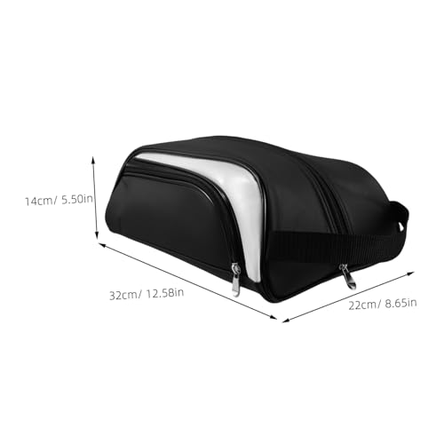 POPETPOP wasserdichte Golf Schuhtasche Weiß Staubdicht PU Schuhbeutel Leicht Tragbar für Damen und Herren Sport Schuh Organizer von POPETPOP