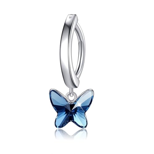 POPLYKE Dangle Clicker Bauchknopf Ringe für Damen Sterling Silber Bauchpiercing Schmuck Schmetterling Bauchknopf Ring Einfache Reverse gebogene Nabel Barbell Körper Piercing Schmuck POPLYKE Dangle Clicker Bauchknopf Ringe für Damen Sterling Silber Bauchpiercing Schmuck Schmetterling Bauchknopf Ring Einfache Reverse gebogene Nabel Barbell Körper Piercing Schmuck von POPLYKE