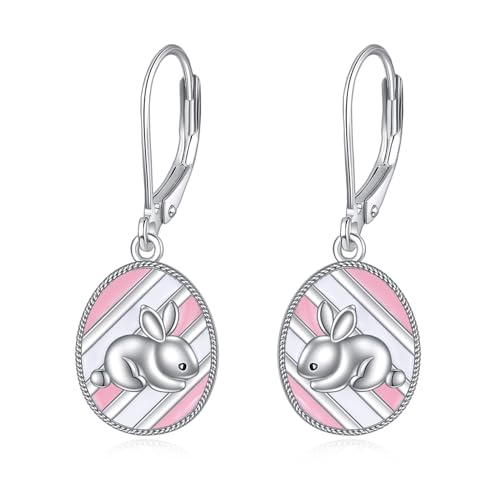 POPLYKE Sterling Silver Easter Bunny Drop Earrings Hypoallergenic Kaninchen Ostern Schmuck Geschenke für Frauen POPLYKE Sterling Silver Easter Bunny Drop Earrings Hypoallergenic Kaninchen Ostern Schmuck Geschenke für Frauen von POPLYKE