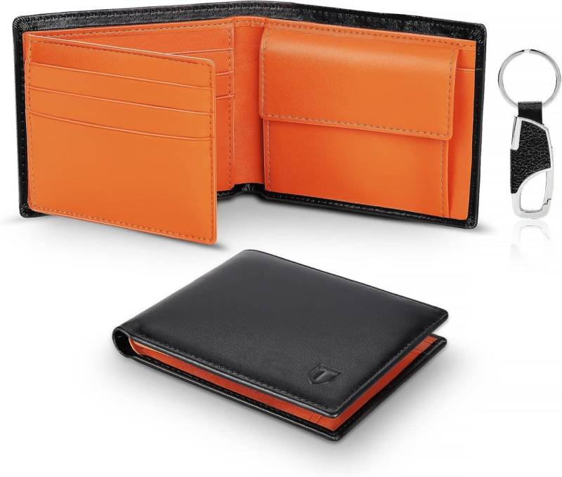 TEEHON Geldbörse Geldbörsen Herren aus Echtem Leder RFID-Schutz, Ein elegantes Portemonnaie mit RFID-Schutz von TEEHON
