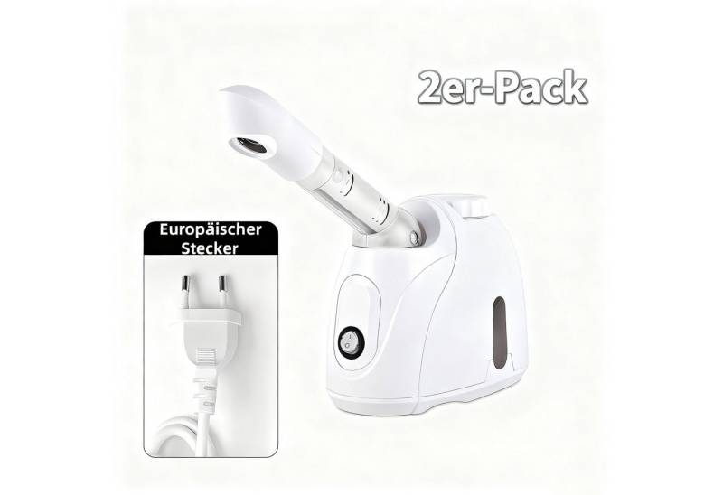 POPOLIC Gesichtssauna Thermalzerstäuber Nebel Feuchtigkeitsspendend SPA Hautpflege, Gesichtssauna Thermalzerstäuber, Tiefenreinigung und Feuchtigkeitsversorgung, 2-tlg., für Home Spa, Beauty Hydration von POPOLIC