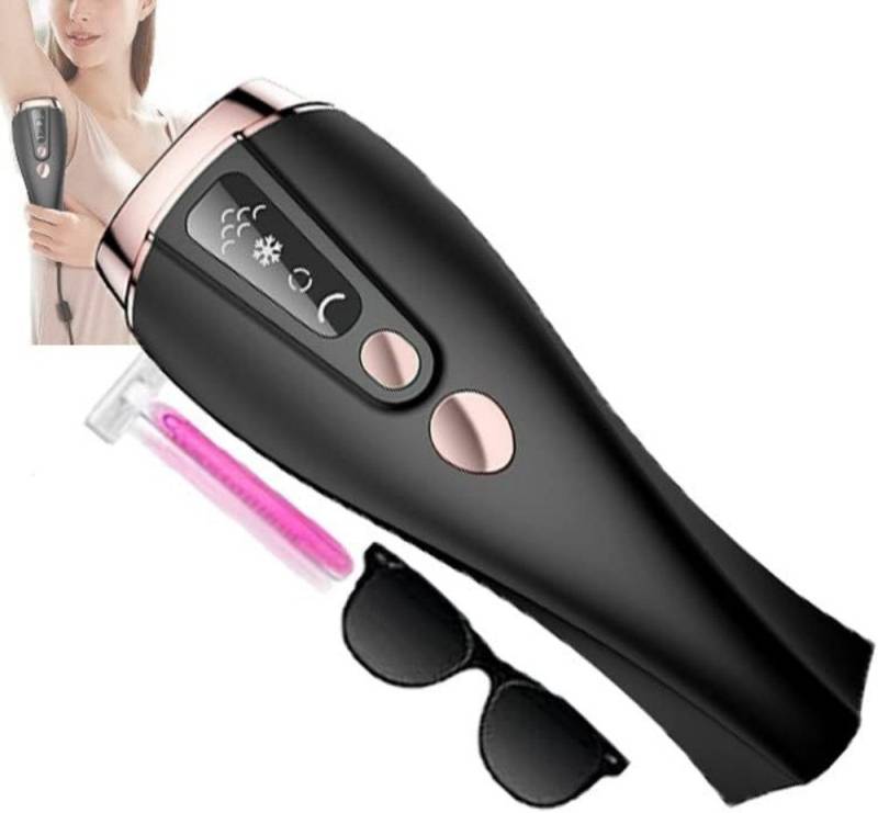 POPOLIC IPL-Haarentferner Haarentfernungsgerät für Männer Frauen Intimbereich Gesicht Ohr, 6 Energiestufen, 2 Blitzmodi, schnelle Laser dauerhaft billig Lichtimpulse intensives gepulstes von POPOLIC