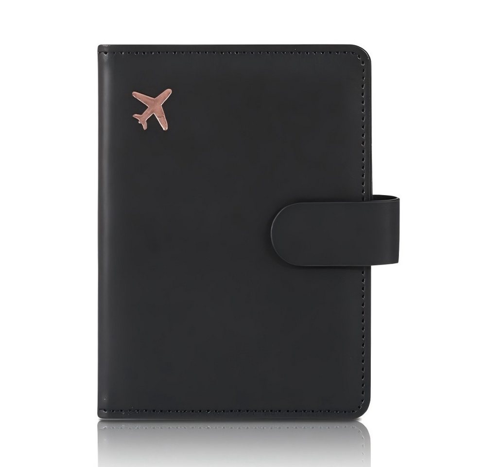 POPOLIC Kartenetui Premium-Passhülle aus Kunstleder, wasserdichte Reisebrieftasche, hübsche Passhülle für Damen/Herren von POPOLIC