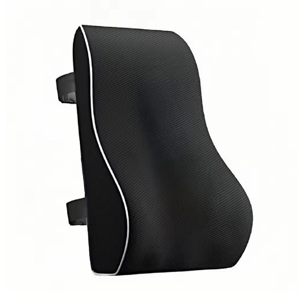 POPOLIC Lendenkissen Rückenstütze, Premium-Memory-Schaum mit verstellbare Träger, 45x38x12 cm, Unterstützung der korrekten Körperhaltung, Weich, für Büroangestellter, Fahrer, Student oder ältere Menschen von POPOLIC