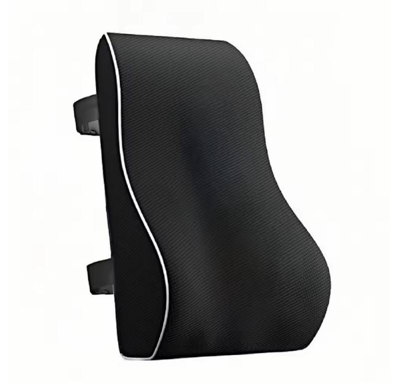 POPOLIC Lendenkissen Rückenstütze, Premium-Memory-Schaum mit verstellbare Träger, 45x38x12 cm, Unterstützung der korrekten Körperhaltung, Weich, für Büroangestellter, Fahrer, Student oder ältere Menschen von POPOLIC