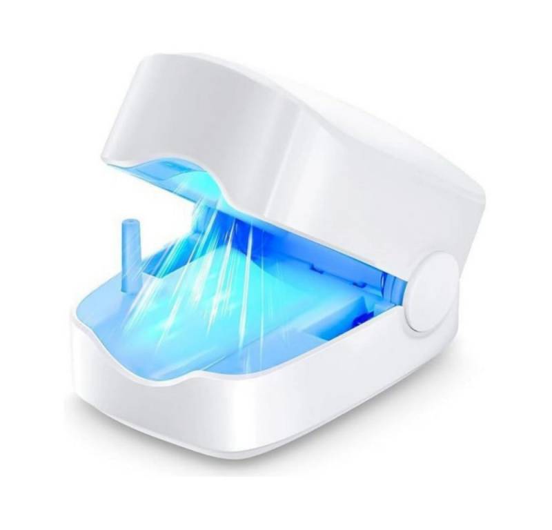 POPOLIC Lichthärtungsgerät Nagelreinigungsgerät für Gelnägel & Pflege der Nageloberfläche, mit 470 nm Blaulicht+910 nm Infrarotlicht(Unsichtbares Licht), Wiederaufladbares tragbares Nagelpflegegerät von POPOLIC