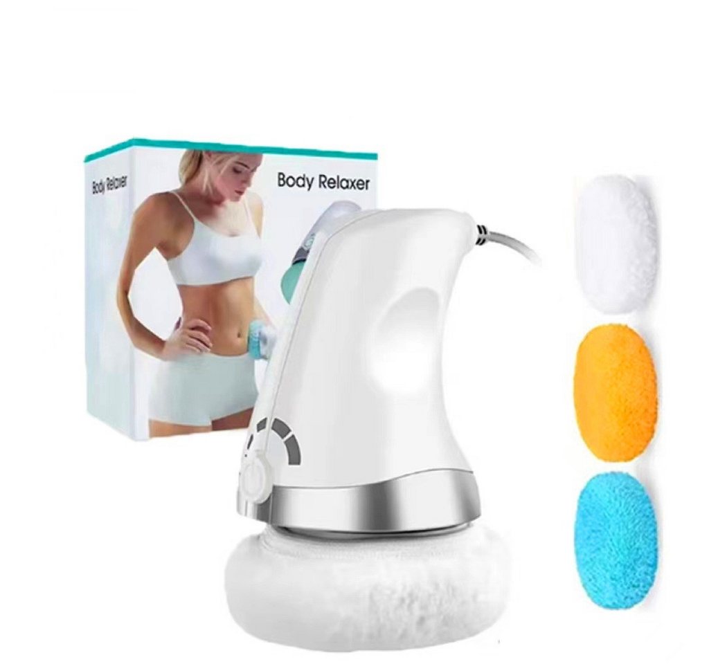 POPOLIC Massagegerät Anti Cellulite Massagegerät mit 3 abnehmbaren und waschbaren Pads, 1-tlg., Starke Vibration + 3D-Rotation, Lipödem Massagegerät für Bauch, Gesäß, Beine - Zur Straffung von POPOLIC