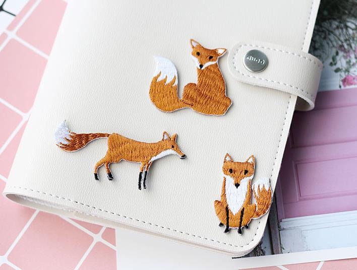 1 Stück Aufgebügelt Bestickte Applikationen, Fuchs, Patches Für Kleid Liefert, Diy | 168-122 von POPOLace