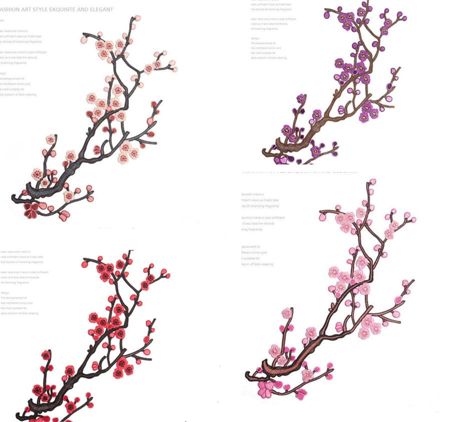 1 Stück Aufnäher Gestickte Applikationen, Blume, Für Kleiderzubehör, 25 cm X 45 Kleid Diy | 159-65 von POPOLace