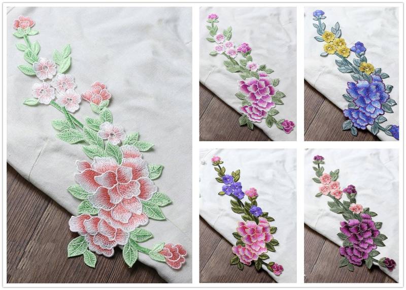 1 Stück Bestickte Applikationen, Blumen, Nähen Auf Patches Für Kleid Liefert, Diy | 168-105 von POPOLace