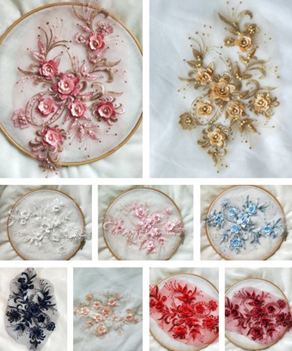 1 Stück Florale Lace Appliques, Mehrfarbig Gestickte Perlenblüten, Muster Für Hochzeitsvorräte, Brauthaar Blumen .headpiece-120-328 1 Stück Florale Lace Appliques, Mehrfarbig Gestickte Perlenblüten, Muster Für Hochzeitsvorräte, Brauthaar Blumen .headpiece-120-328 von POPOLace