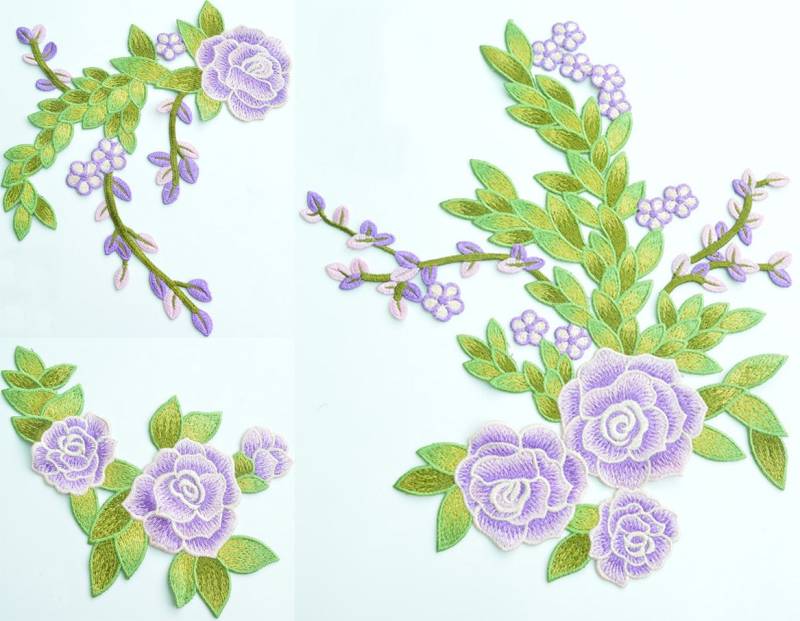 1 Stück Stickerei Blumen Applikationen Nähen-Auf Patches Für Hochzeit Zubehör, Blume Kleid Diy | 83-70 von POPOLace