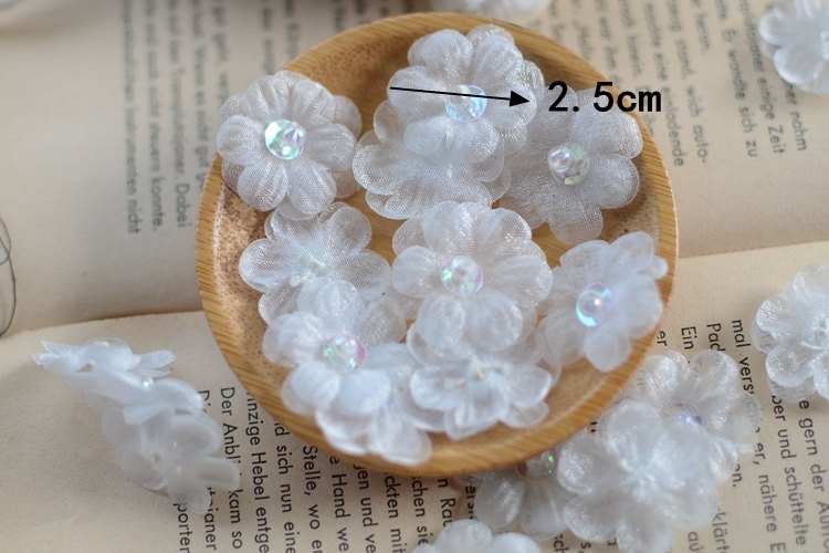 20 Stück Blumenschmuck, Blumen, Sew-On-Patches For Dress Supplies, Diy | 69-222 von POPOLace