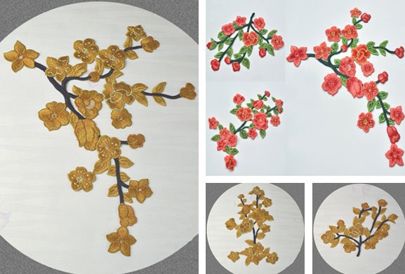 Bestickte Applikationen, Bestickte Blumen Patches Für Kleid Diy Zubehör, Für Blume(83-74 von POPOLace