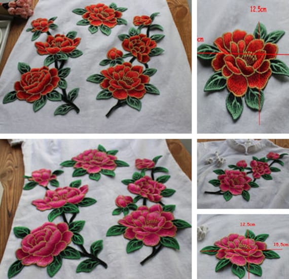 Bestickte Applikationen, Bestickte Blumen Patches Für Kleid Diy Zubehör, Für Haarblume(56-96 von POPOLace
