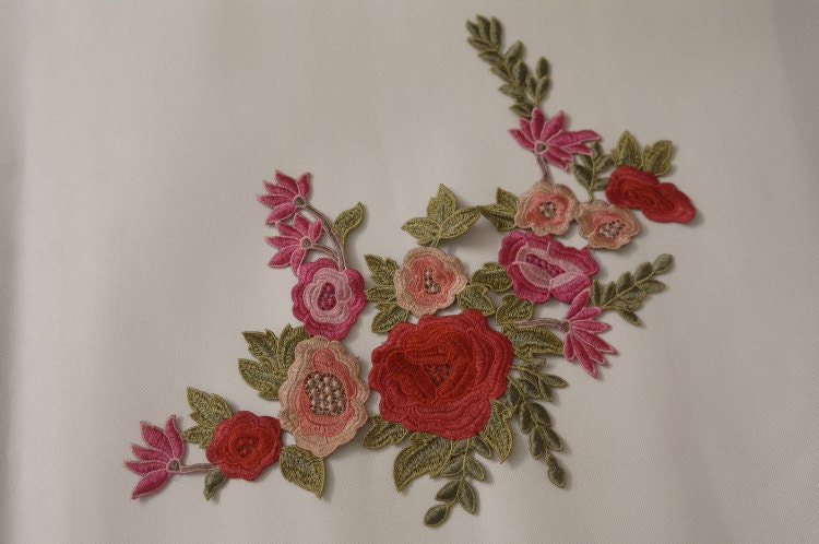 Bestickte Appliques, Bestickte Blumen, Patches Für Dress Supplies-84-65 von POPOLace