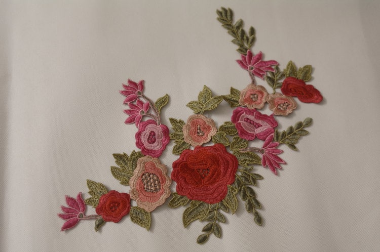 Bestickte Appliques, Bestickte Blumen, Patches Für Dress Supplies-84-65 von POPOLace