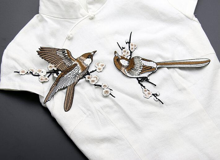 Bestickte Appliques, Eisenhöhlen Für Eingebockte Vogelpatzer Dress-Heimwerkanwendungen, Für Haarblüten, 168-3 von POPOLace