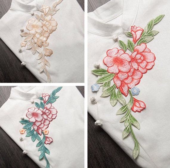 Gestickte Appliques, Gestickte Blumen, Sew-On-Patches For Dress Supplies, Diy | 159-11 von POPOLace