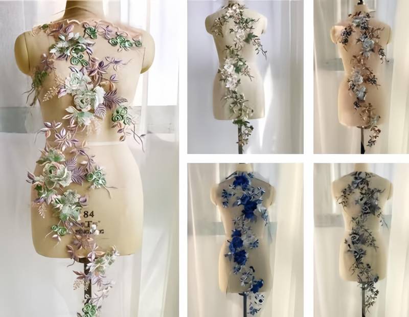 Große Größe Floral Gestickte Applikationen, 5 Farben Stickerei Applikation Patch, Spitze Blume, Spitze Handwerk, Kleid Diy | 186-43 Große Größe Floral Gestickte Applikationen, 5 Farben Stickerei Applikation Patch, Spitze Blume, Spitze Handwerk, Kleid Diy | 186-43 von POPOLace