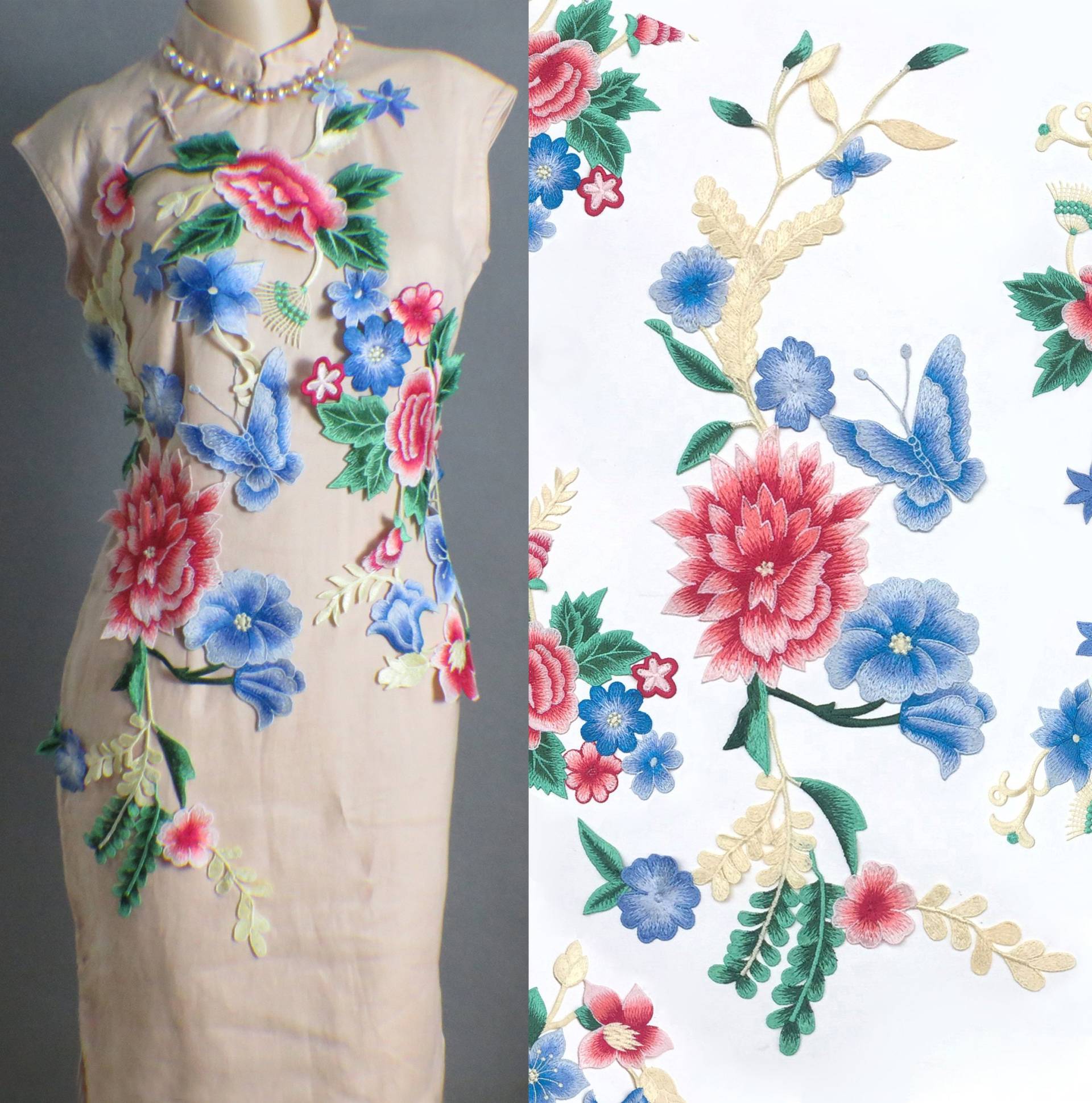 Nähen-Auf Gestickte Applikationen, Gestickten Blumen, Aufnäher Für Kleid Liefert Diy | 44-104 von POPOLace