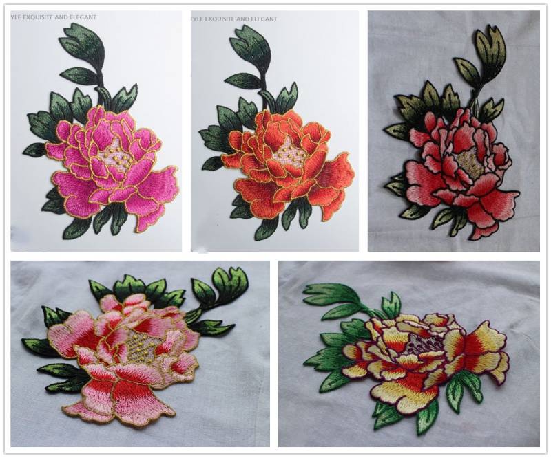 Spitzen-Applikationen, Gestickten Blumen, Patches Für Hochzeit Zubehör, Braut Haar Flower, Headpiece(56-89 von POPOLace