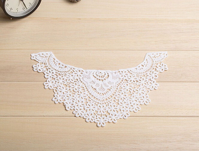 Venedig Baumwolle Spitzenkragen Appliques, Floral Bezeugte Kragen 1 Pcs-91-35 Venedig Baumwolle Spitzenkragen Appliques, Floral Bezeugte Kragen 1 Pcs-91-35 von POPOLace