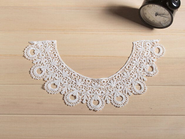 Venedig Lace Halsband Applikationen, Floral Emboridered Collar 1 Stk.(91-21 von POPOLace