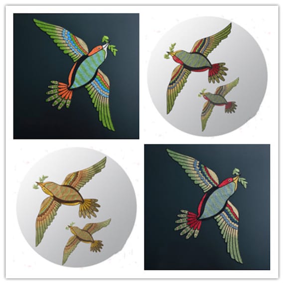 stickdatei Vögel Applikation, Aufnäher Für Hochzeit Diy Zubehör, Für Kleid, Für Mode, Brautblume, Headpiece(83-28 von POPOLace