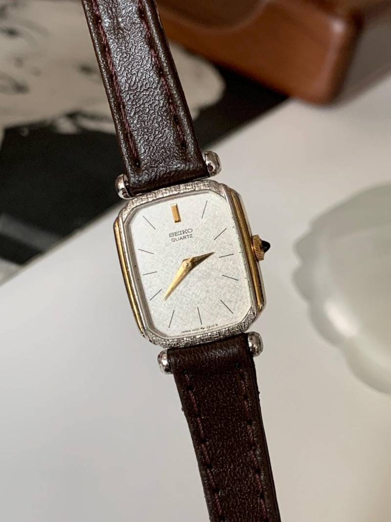 Vintage Seiko Damenuhr Vergoldet & Palladierte Lünette, Hergestellt in Japan von POPTheCenturyTime