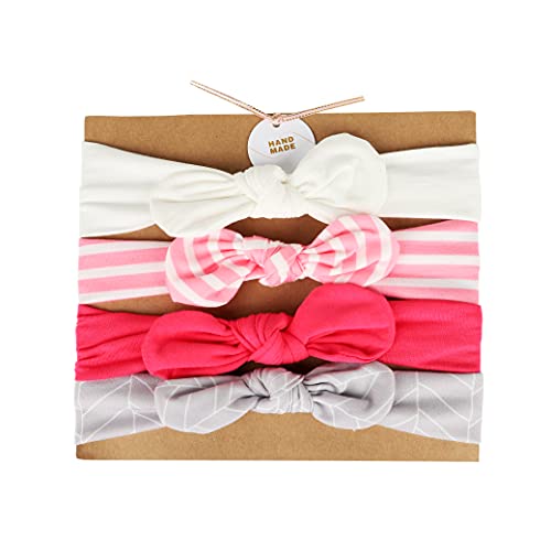 POPYS 4 Stück stirband kinder -stirnband mädchen - haarband baby - Baby-Turban von POPYS