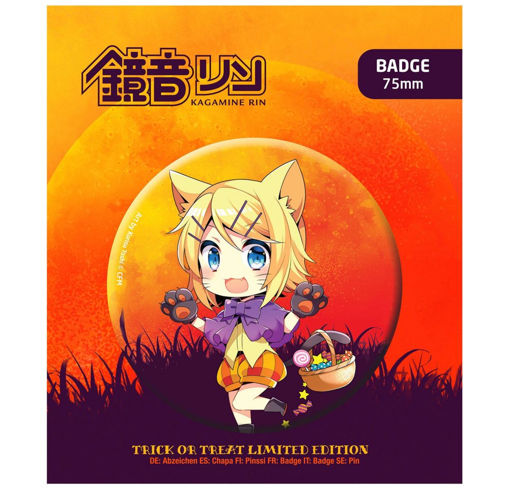 POPbuddies Anstecknadel Hatsune Miku Ansteck-Button Halloween Limited Edition Kagamine Rin POPbuddies Anstecknadel Hatsune Miku Ansteck-Button Halloween Limited Edition Kagamine Rin von POPbuddies