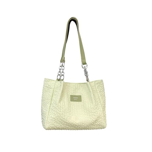 PORRASSO Damen Handtasche Mode Tote Schultertasche Shopper Henkeltaschen für Dating Reisen Täglicher Gebrauch Hellgrün von PORRASSO