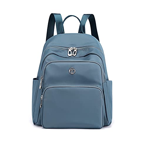 PORRASSO Damen Rucksack Mode Daypack Mädchen Schultasche Leicht Rucksäcke Nylon Tasche für Schule Arbeit Reise Hellblau von PORRASSO